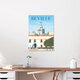 Mockup Wandbild 'Seville Spain Travel Poster Art Print' – Kunst von François Beutier als Poster oder Acrylglasbild