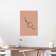 Mockup Picasso Elephant Line Drawing – Terracotta, Germany – wall art by Art Classics as Poster or Acrylic Glass Print