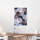 Mockup Wandbild von Uma Gokhale: sanfte botanische Collage mit durchscheinenden Blättern