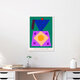 Mockup Photo art featuring an abstract moka pot in soft Mediterranean colors