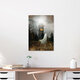 Mockup Illustration by Katherine Blower: a cute little ghost on a tower during a storm.