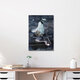 Mockup Wall art by Katherine Blower: a cute ghost with a humorous expression.