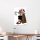 Mockup Wandbild von Kiki Van Den Molen: florale Illustration mit feministischem Empowerment