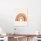 Mockup Abstract illustration featuring soft rainbow colors and a harmonious arrangement