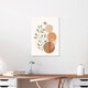 Mockup Wall art featuring abstract organic shapes in soft colors, creating a calm atmosphere.