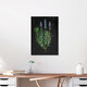 Mockup Wall art featuring lavender illustration: calming floral composition in soft colors