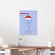 Mockup Funny illustration by Xenia Strohmeyer: an artist in the shower