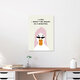 Mockup Funny illustration of a duck with a humorous saying about time management.