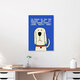 Mockup Wall art by Xenia Strohmeyer: illustration of a cute emotional support dog