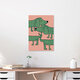 Mockup Illustration of a dachshund being hugged, friendly and playful.