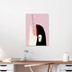 Mockup Wall art featuring a whale swimming through a dreamy sea, radiating positive energy.