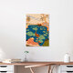 Mockup Wall art by Arty Guava: dreamy scene of a lily pond in warm colors