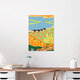 Mockup Wandbild von Arty Guava: verträumte Illustration mit warmen Farben und tanzenden Figuren