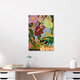 Mockup Wandbild von Arty Guava: verspielte Illustration eines bunten Blumenstraußes.
