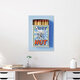 Mockup Wall art featuring a funny quote: vibrant graphic design.