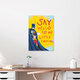 Mockup Illustration by Daniel Leo: cheerful robin with a quote in comic style