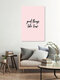 Mockup 'Good things take time (pink)' – Wall Art by Typo Art as Poster or Acrylic Glass Print