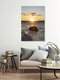 Mockup Ostsee Stein Sonnenuntergang, Deutschland – Fotokunst von Nadja Jacke als Poster oder Acrylglasbild