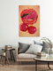 Mockup Wandbild 'Cherry Love' – Kunst von Raissa Oltmanns als Poster oder Acrylglasbild