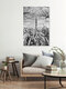 Mockup Photo art by Melanie Viola: Tokyo Skytree in spring framed by nature in an urban setting