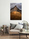 Mockup Wall art: a mystical view of Giau Pass in the Dolomites with autumnal colors.