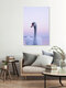Mockup Swan in evening light against a pastel sky
