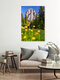 Mockup Fotokunst von Achim Thomae: Langkofel im Frühling, sanfte Farben und ruhige Atmosphäre.