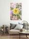Mockup Nadja Jacke, Yellow rose blossom framed by pink roses - Germany, Europe