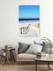 Mockup Photo art by Manuela Deigert: People on a wooden path by the sea, blurred and painterly