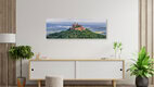 Mockup Photo art by Achim Thomae: Hohenzollern Castle in morning mist of the Swabian Jura