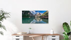 Mockup Photo art by Achim Thomae: tranquil landscape at Braies Lake in South Tyrol.