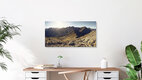 Mockup Photo art by Norbert Gräf: View of mountains in sunny November weather.
