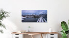Mockup Photo art by Achim Thomae: winter landscape at Lake Kochel in Bavaria