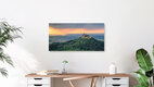 Mockup Photo art by Achim Thomae: Hohenzollern Castle bathed in warm light during golden hour