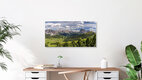 Mockup Fotokunst von Achim Thomae: Panoramablick ins Grödner Tal in Südtirol