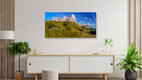 Mockup Fotokunst von Achim Thomae: malerische Bergstraße in den Dolomiten im Sommer.