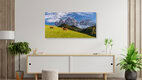 Mockup Fotokunst von Achim Thomae: Herbstlandschaft mit Lärchen und sanften Hügeln in Südtirol