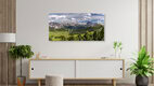Mockup Fotokunst von Achim Thomae: Panoramablick ins Grödner Tal in Südtirol
