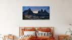 Mockup Drei Zinnen Panorama Dolomiten, Italien – Fotokunst von Achim Thomae als Poster oder Acrylglasbild