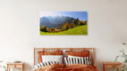 Mockup Photo art by Achim Thomae: picturesque Slovenian mountain landscape in autumn