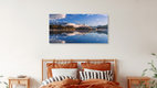 Mockup Photo art by Achim Thomae: sunrise over Lake Bled in soft colors.