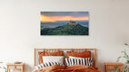 Mockup Photo art by Achim Thomae: Hohenzollern Castle bathed in warm light during golden hour