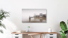 Mockup Wahrzeichen Elbphilharmonie Hamburg, Deutschland – Fotokunst von Dennis Wehrmann als Poster oder Acrylglasbild