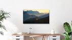 Mockup Kaisergebirge am Morgen, Österreich – Fotokunst von Martin Wasilewski als Poster oder Acrylglasbild