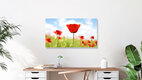 Mockup Rote Mohnblumen, Deutschland – Fotokunst von Manuela Deigert als Poster oder Acrylglasbild