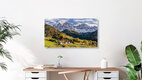 Mockup Beautiful photo art showcasing vibrant autumn colors in the Dolomites.