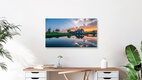 Mockup Photo art by Achim Thomae: sunrise over a peaceful Dutch village