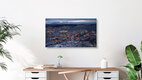 Mockup Photo art by Norbert Gräf: Bergen, Norway at blue hour by the harbor