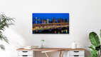 Mockup Berlin - Oberbaumbrücke during Blue Hour - Fineart photography by Jean Claude Castor