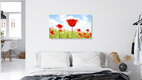 Mockup Rote Mohnblumen, Deutschland – Fotokunst von Manuela Deigert als Poster oder Acrylglasbild